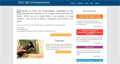 Desktop Screenshot of fineartconserve.com